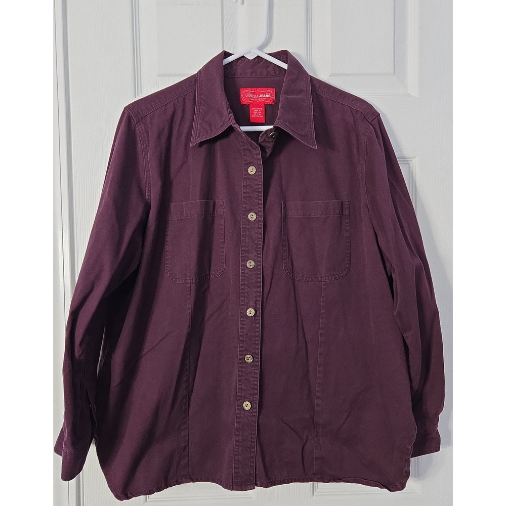 Venezia‎ Womans  Jeans Long Sleeve Size 14/16 Denim Shirt